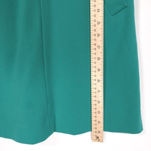 Diane Von Furstenberg Carpreena Mini Dress GREEN Size 6 Full Zipper Sleeveless - Picture 6 of 15